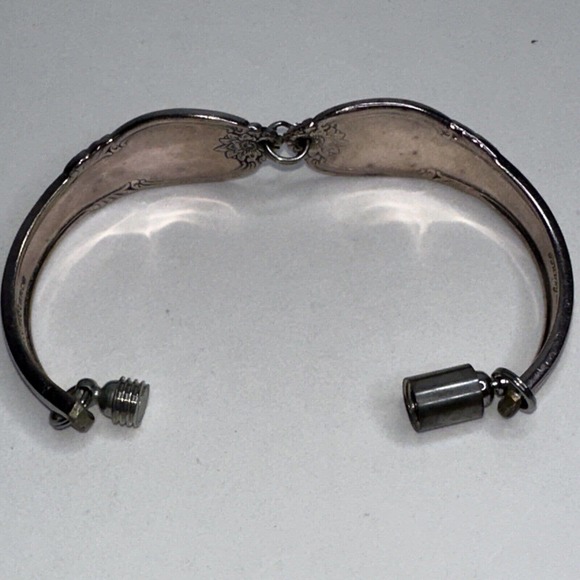 Flatware Remembrance Bracelet Magnet Clasp Rogers Silverplate Flower 7" - Picture 7 of 9
